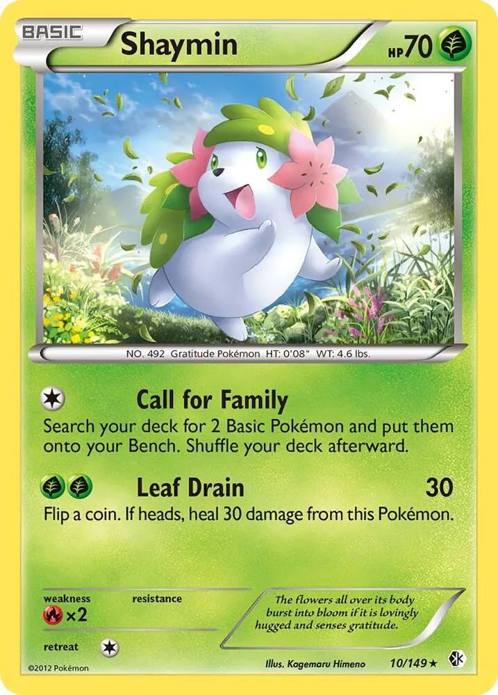 Shaymin card front