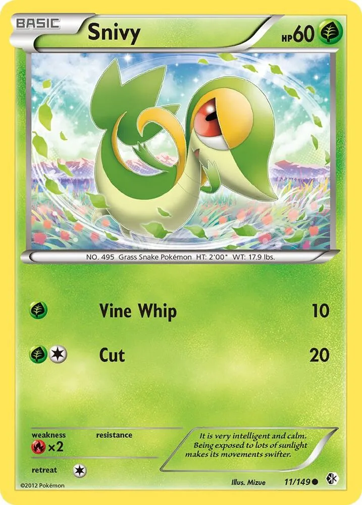 Snivy card front