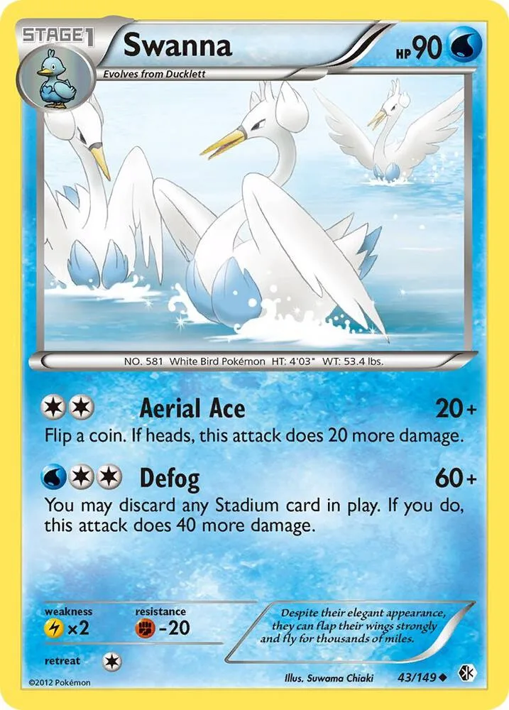 Swanna card front
