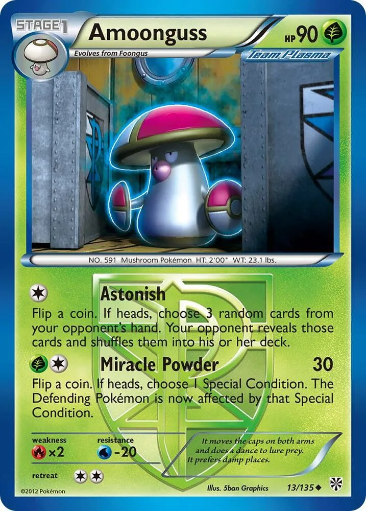 Amoonguss (Team Plasma) card front