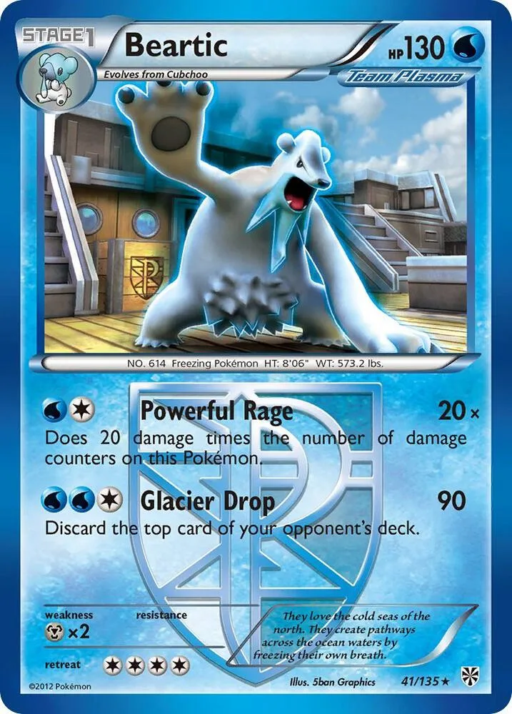 Beartic (Team Plasma) card front