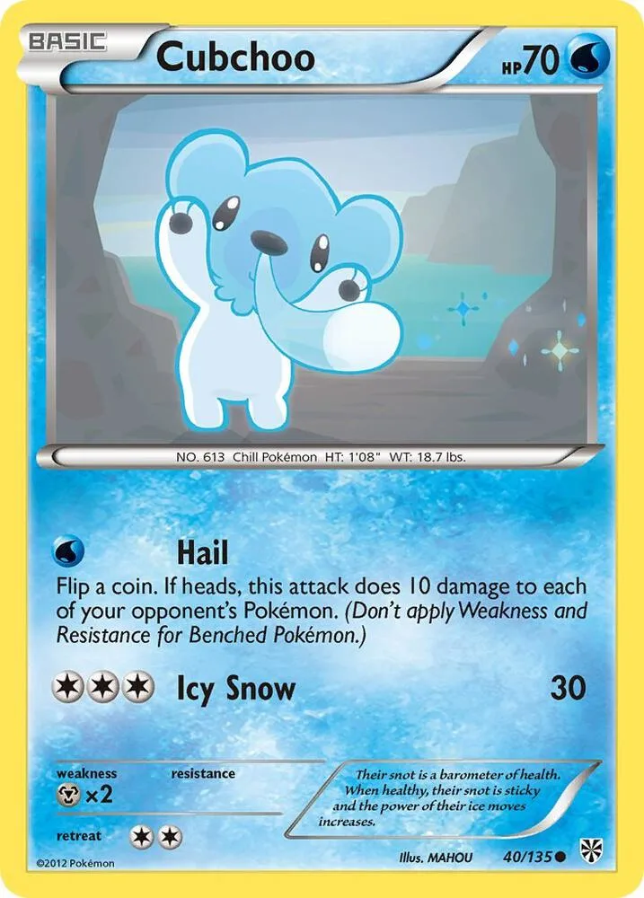Cubchoo card front