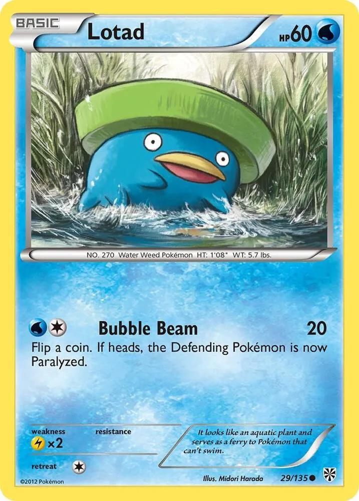 Lotad card front