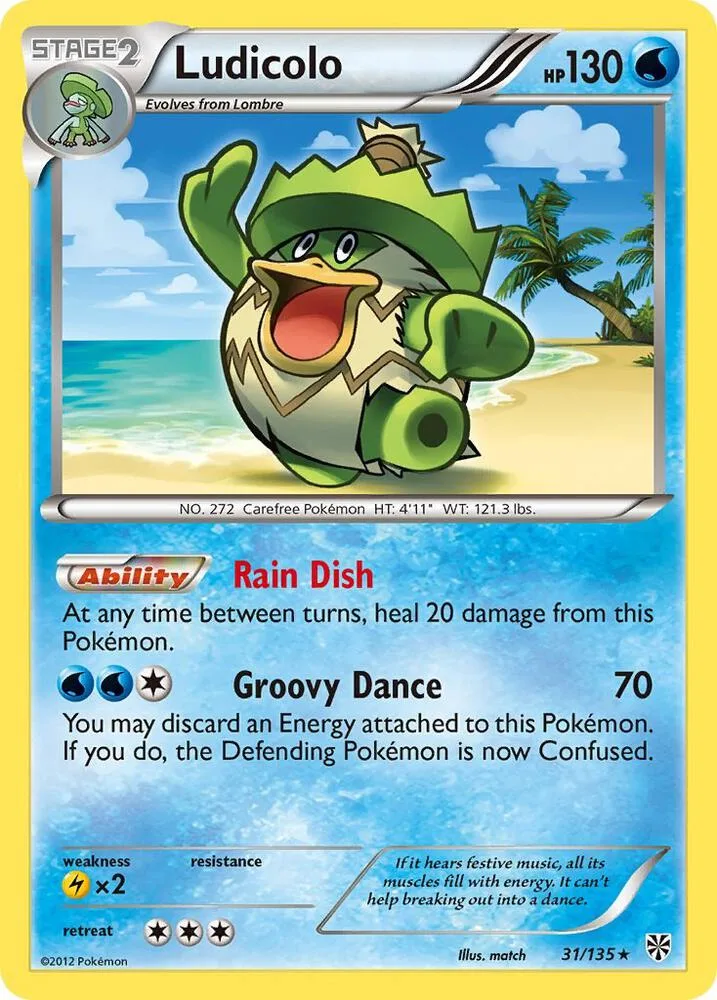 Ludicolo card front