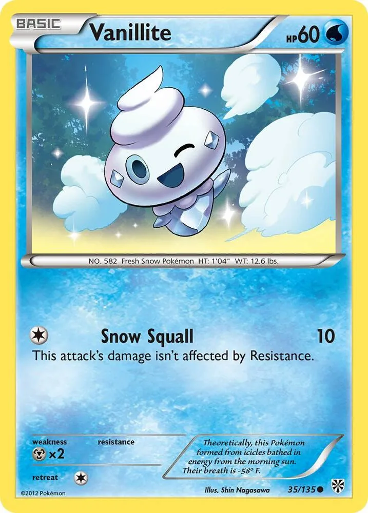 Vanillite card front