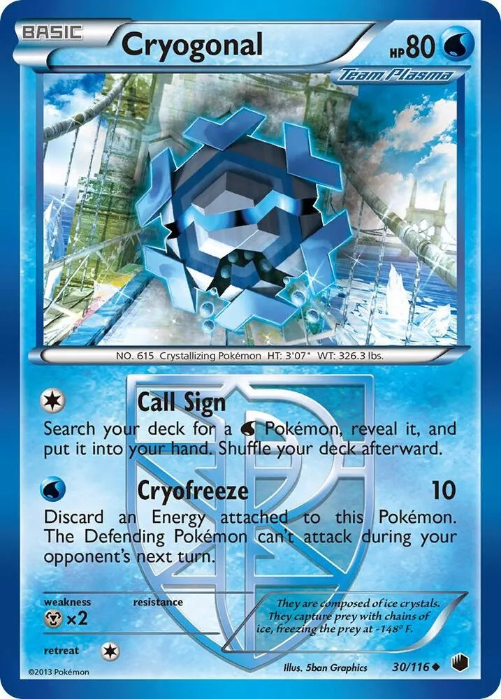 Cryogonal (Team Plasma) card front