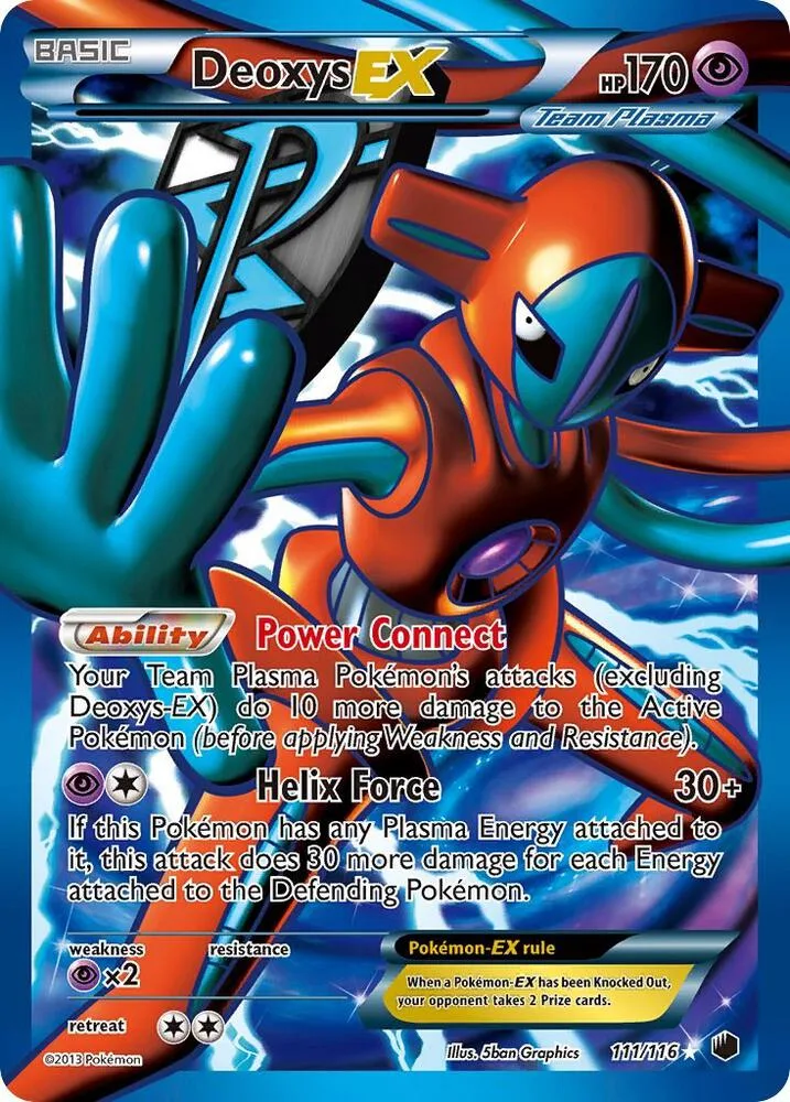 Deoxys EX (Team Plasma) (Full Art) Holofoil card