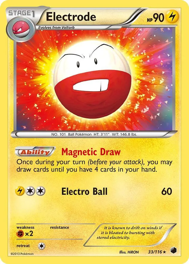 Electrode card front