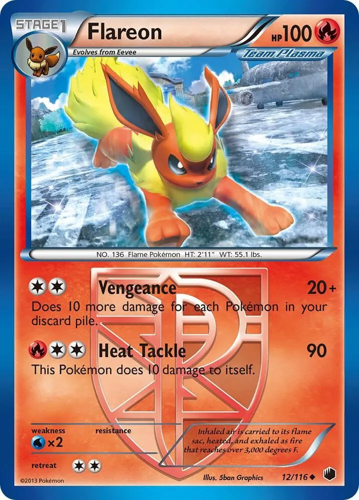 Flareon (Team Plasma) card front