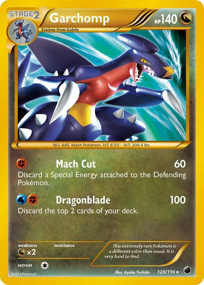Garchomp (120 Secret Rare) Holofoil card
