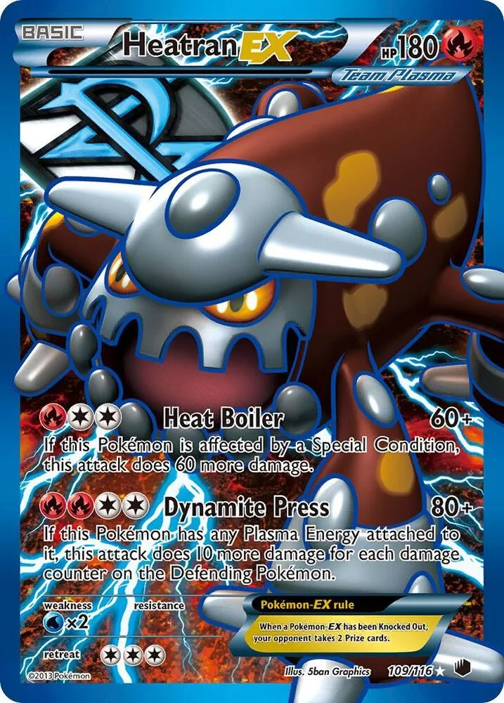 Heatran EX (Team Plasma) (Full Art) Holofoil card