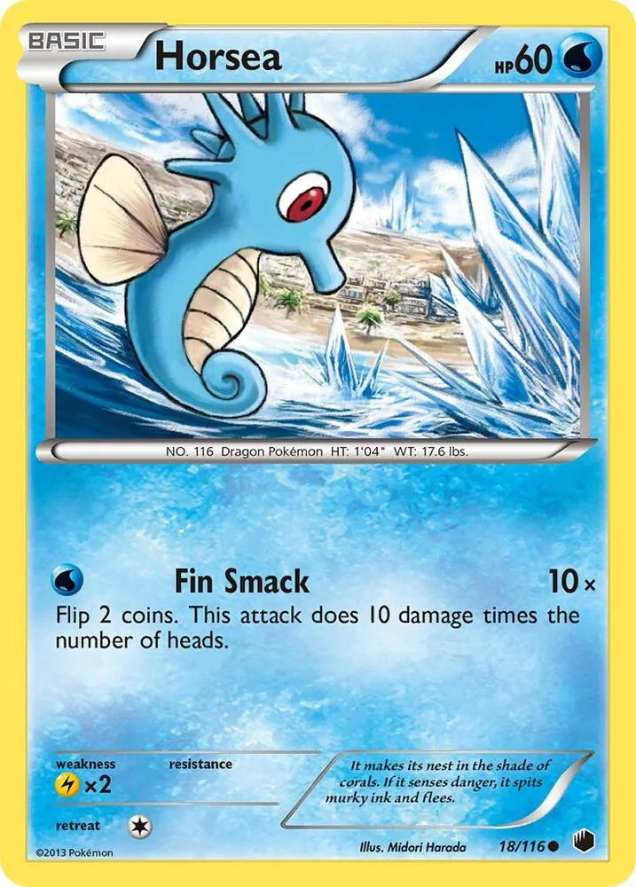 Horsea card front