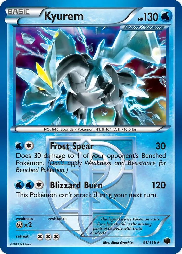 Kyurem (Team Plasma) card front