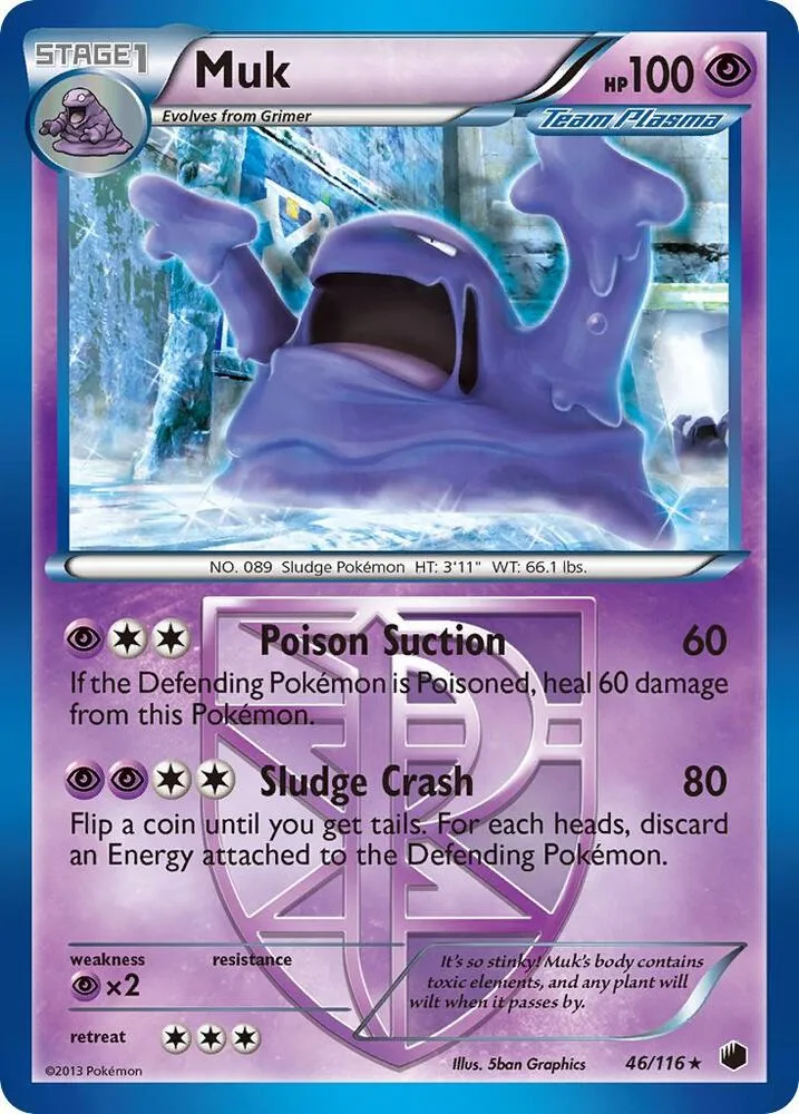 Muk (Team Plasma) card front