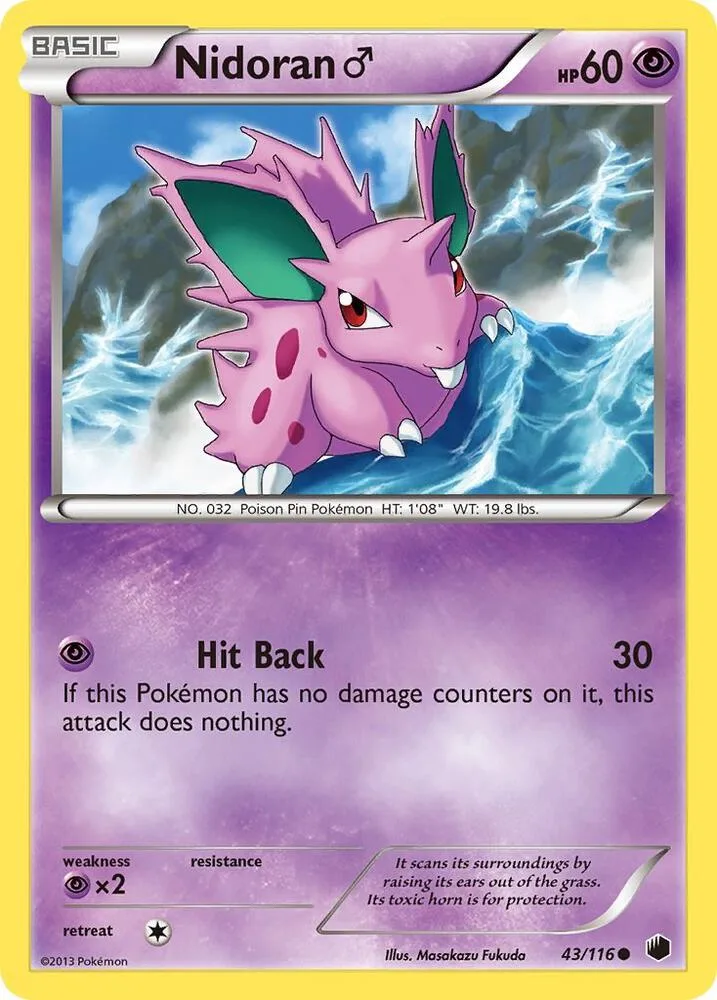Nidoran M card front