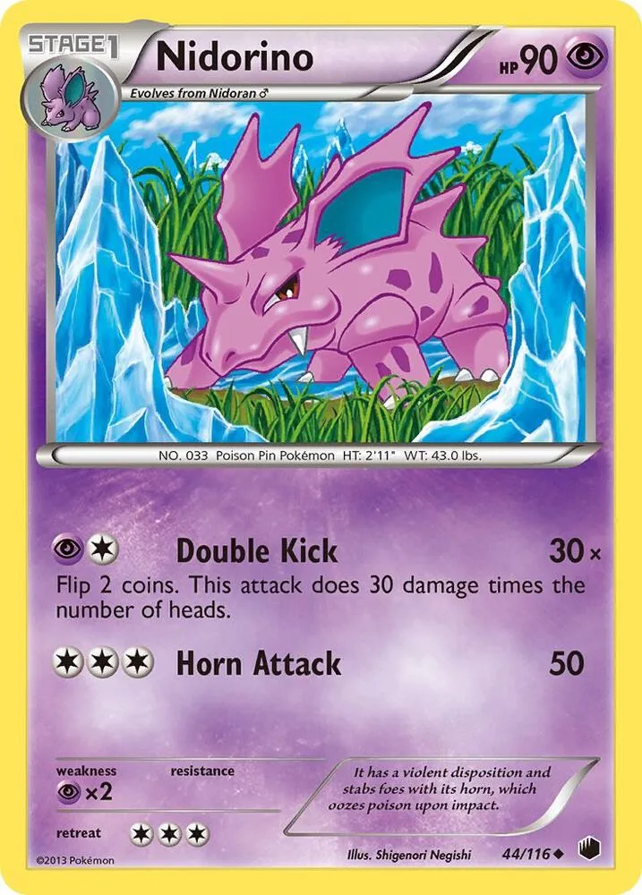 Nidorino card front