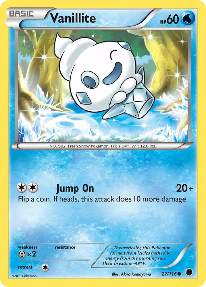 Vanillite card front