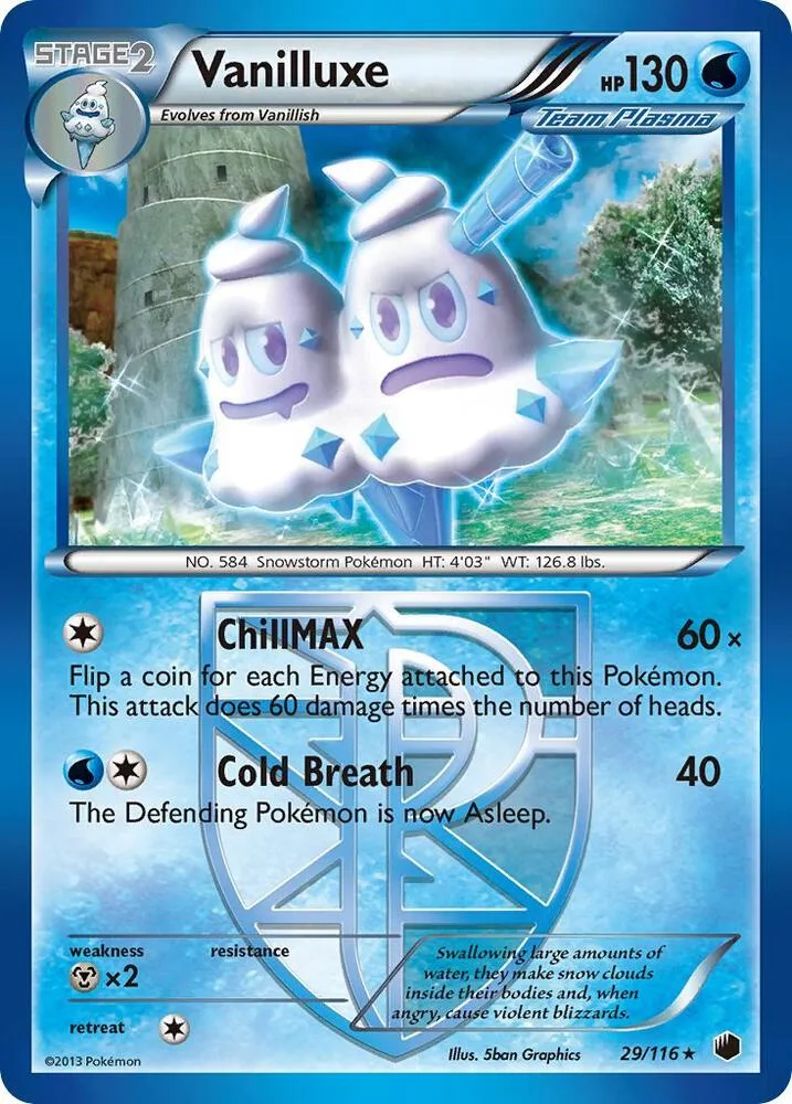 Vanilluxe (Team Plasma) card front