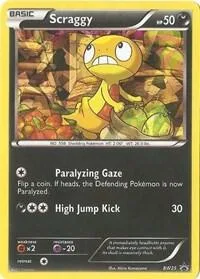Scraggy (Cracked Ice Holo) card front