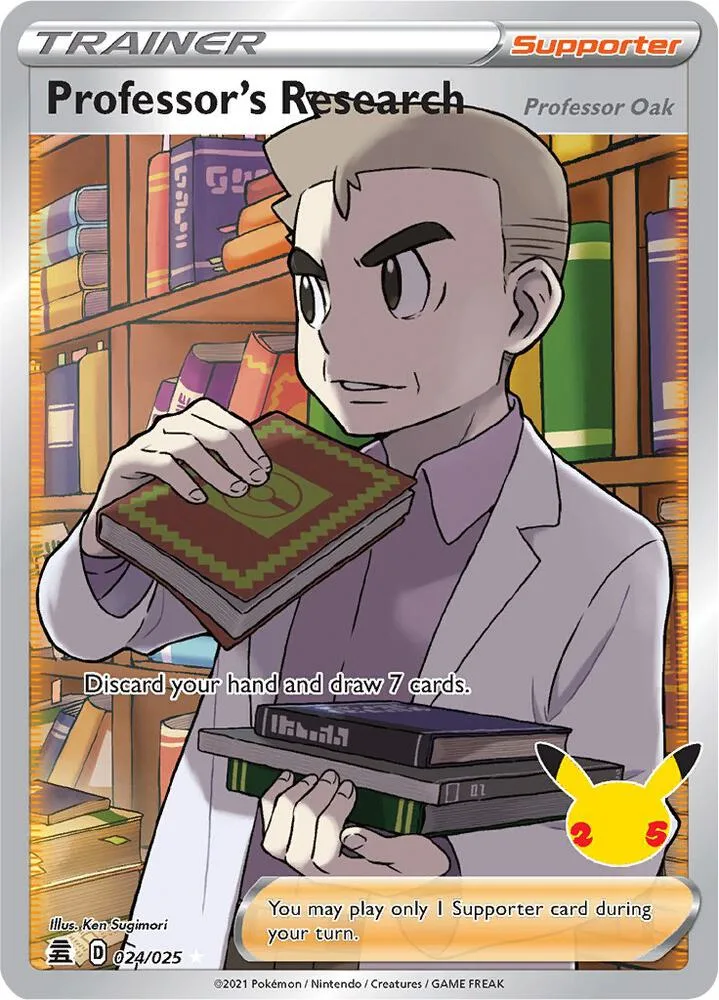 Professor's Research [Professor Oak] (Full Art) card front