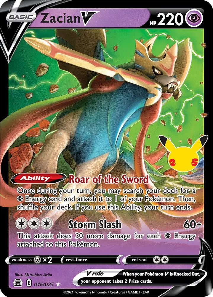 Zacian V card front