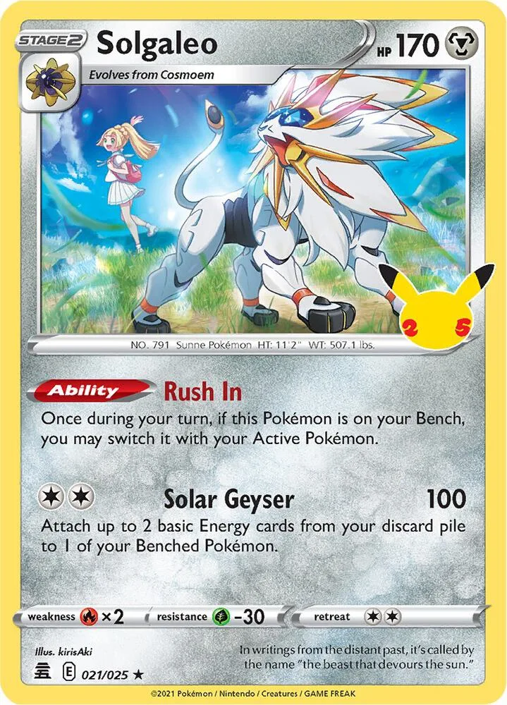 Solgaleo card front