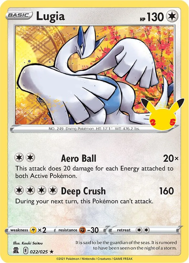 Lugia card front