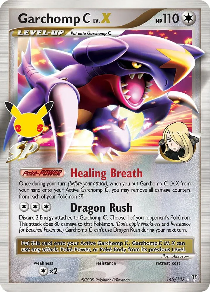 Garchomp C LV.X card front