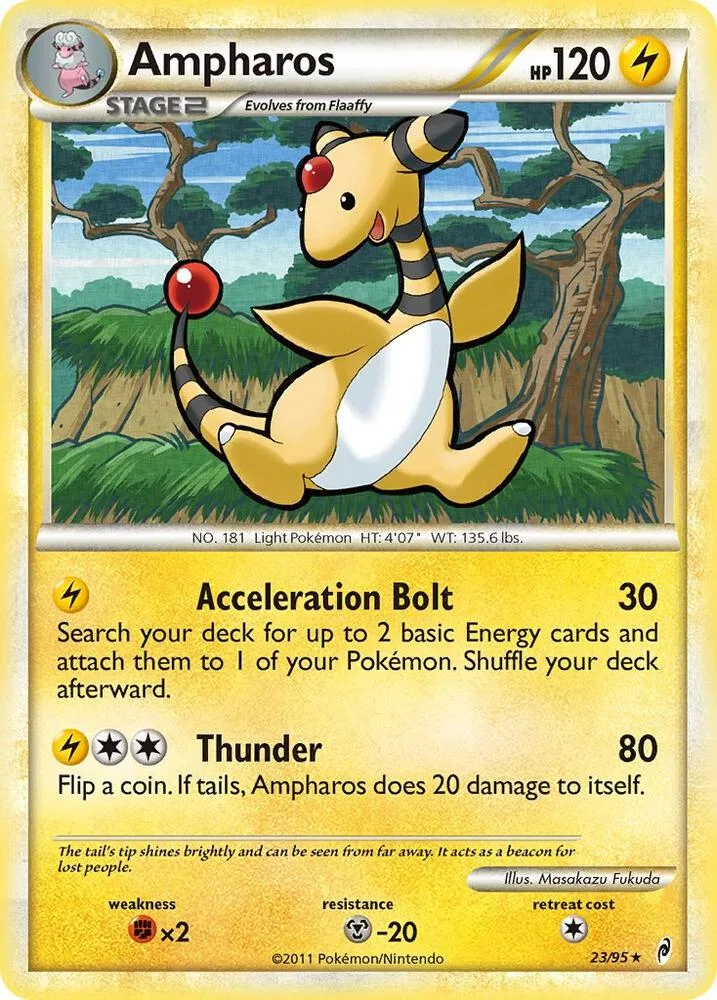 Ampharos card front