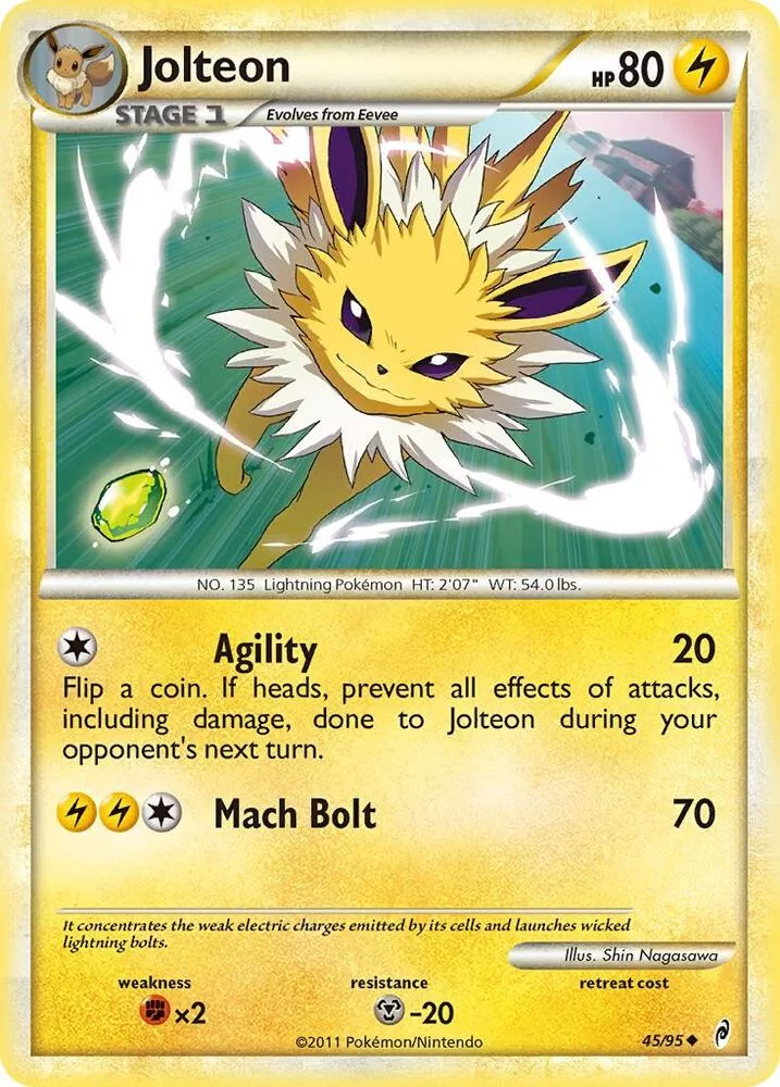 Jolteon card front