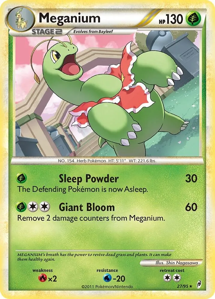 Meganium card front