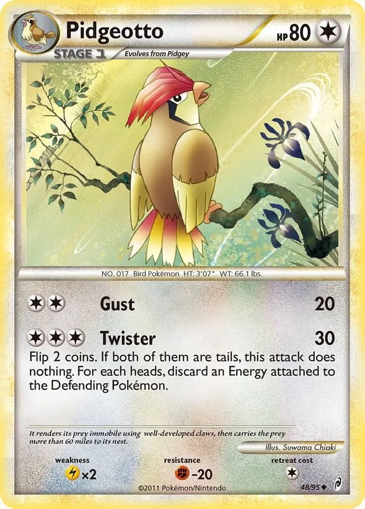 Pidgeotto card front