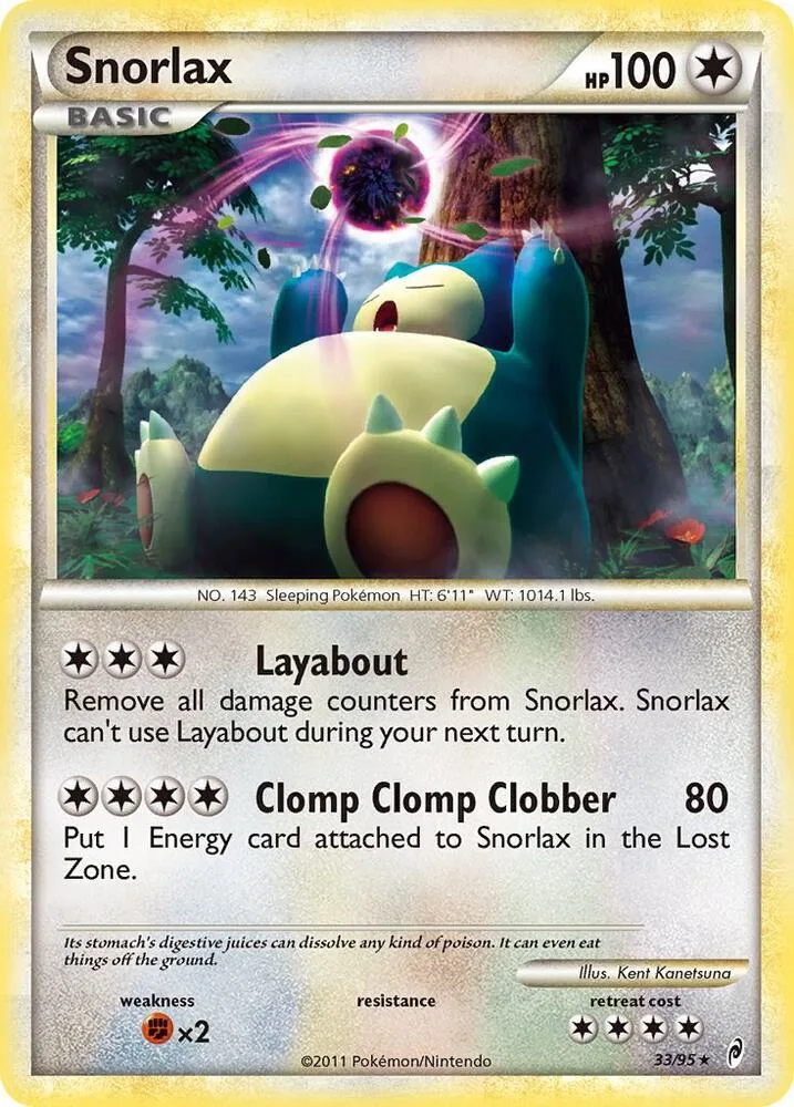 Snorlax card front