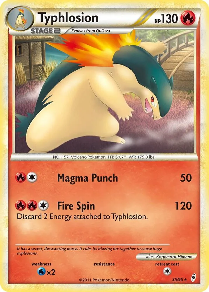 Typhlosion card front