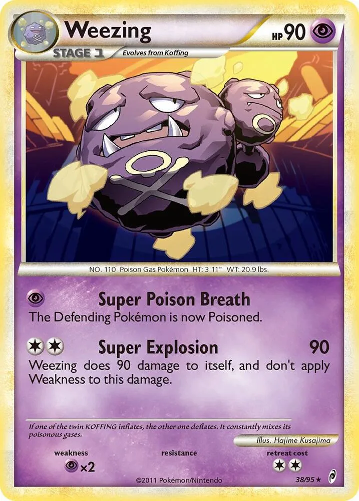Weezing card front