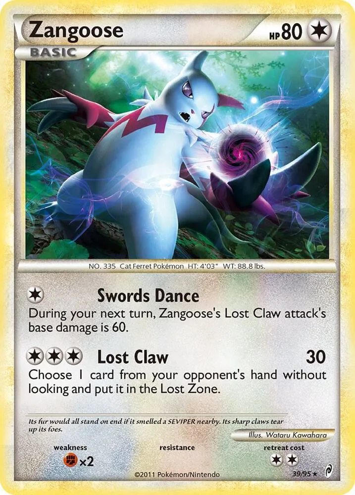 Zangoose card front