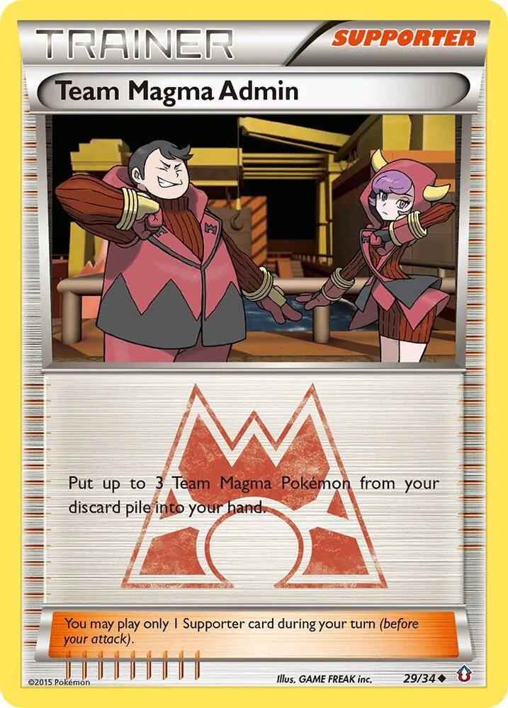 Team Magma Admin card front
