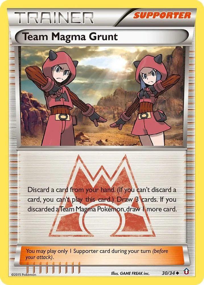 Team Magma Grunt card front