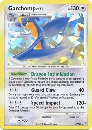 Garchomp (Cracked Ice Holo) card front