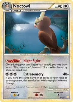 Noctowl (HeartGold & SoulSilver) card front