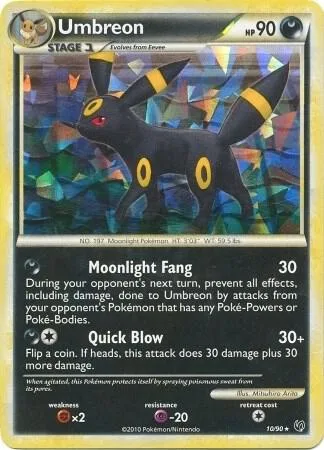 Umbreon Cracked Ice Holo card