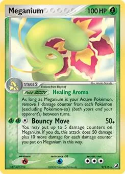 Meganium (EX Unseen Forces) card front