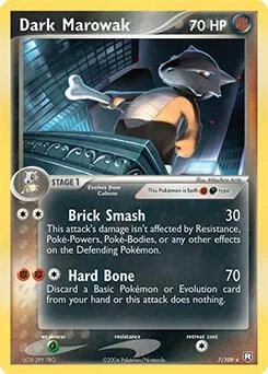 Dark Marowak (EX Team Rocket Returns) card front