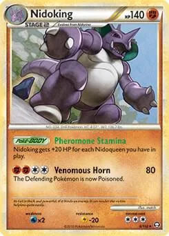 Nidoking card front