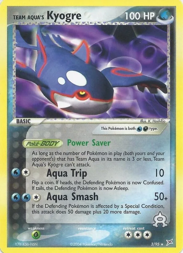 Team Aqua's Kyogre (EX Team Magma vs Team Aqua) card front