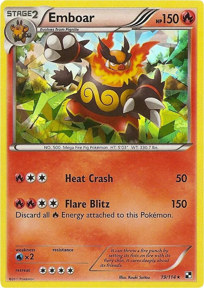 Emboar (Cracked Ice Holo) thumbnail