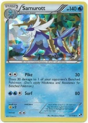 Samurott (Cracked Ice Holo) thumbnail
