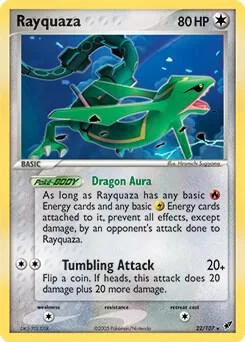 Rayquaza Holofoil card