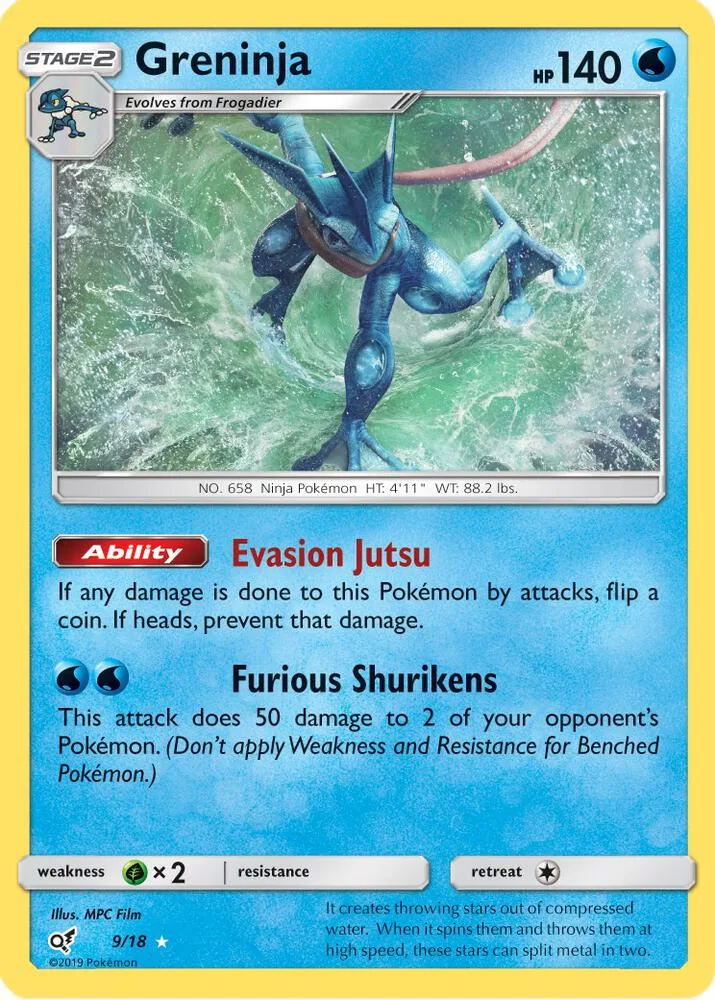 Greninja card front