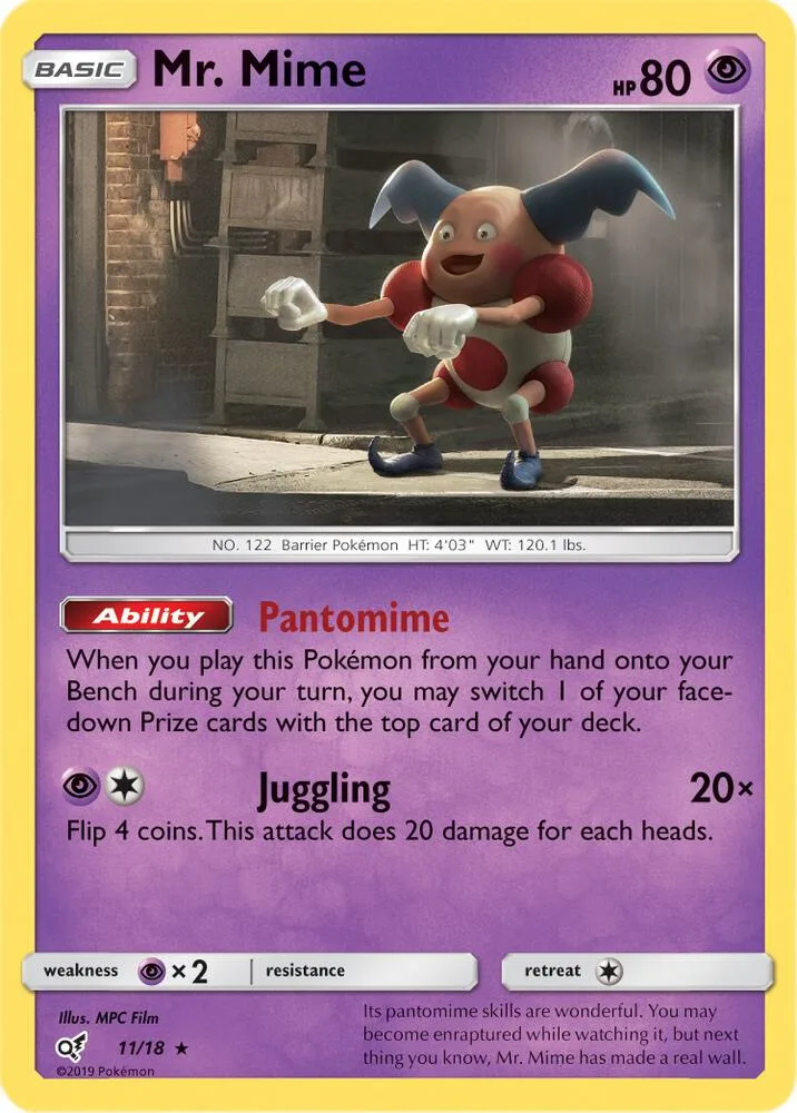 Mr. Mime card front
